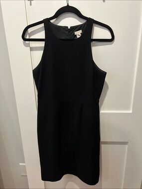 J. Crew Classic Black Sleeveless Suiting Dress